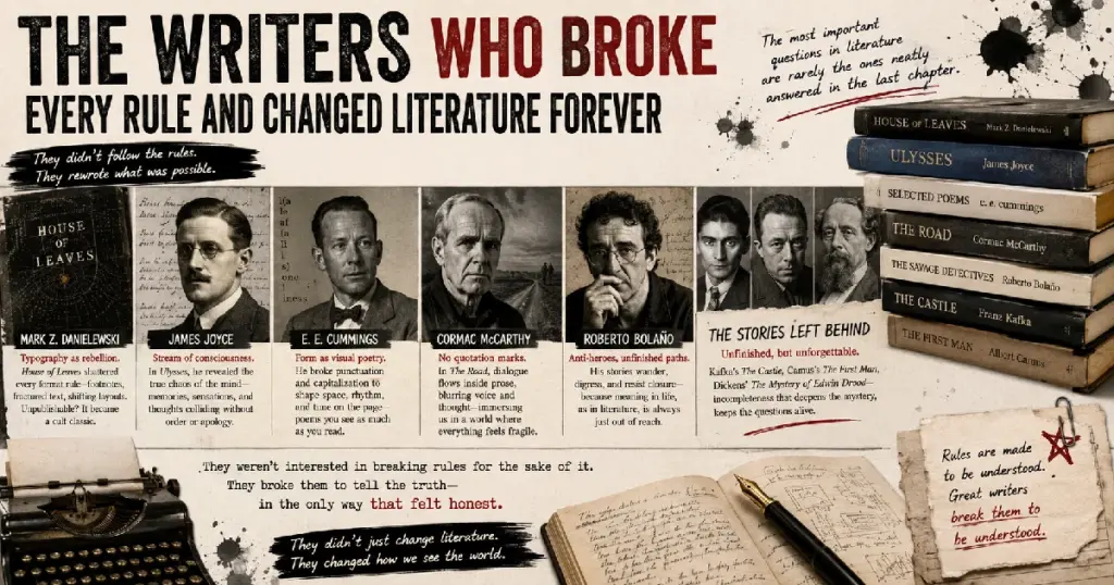 The Writers Who Broke Every Rule and Changed Literature Forever